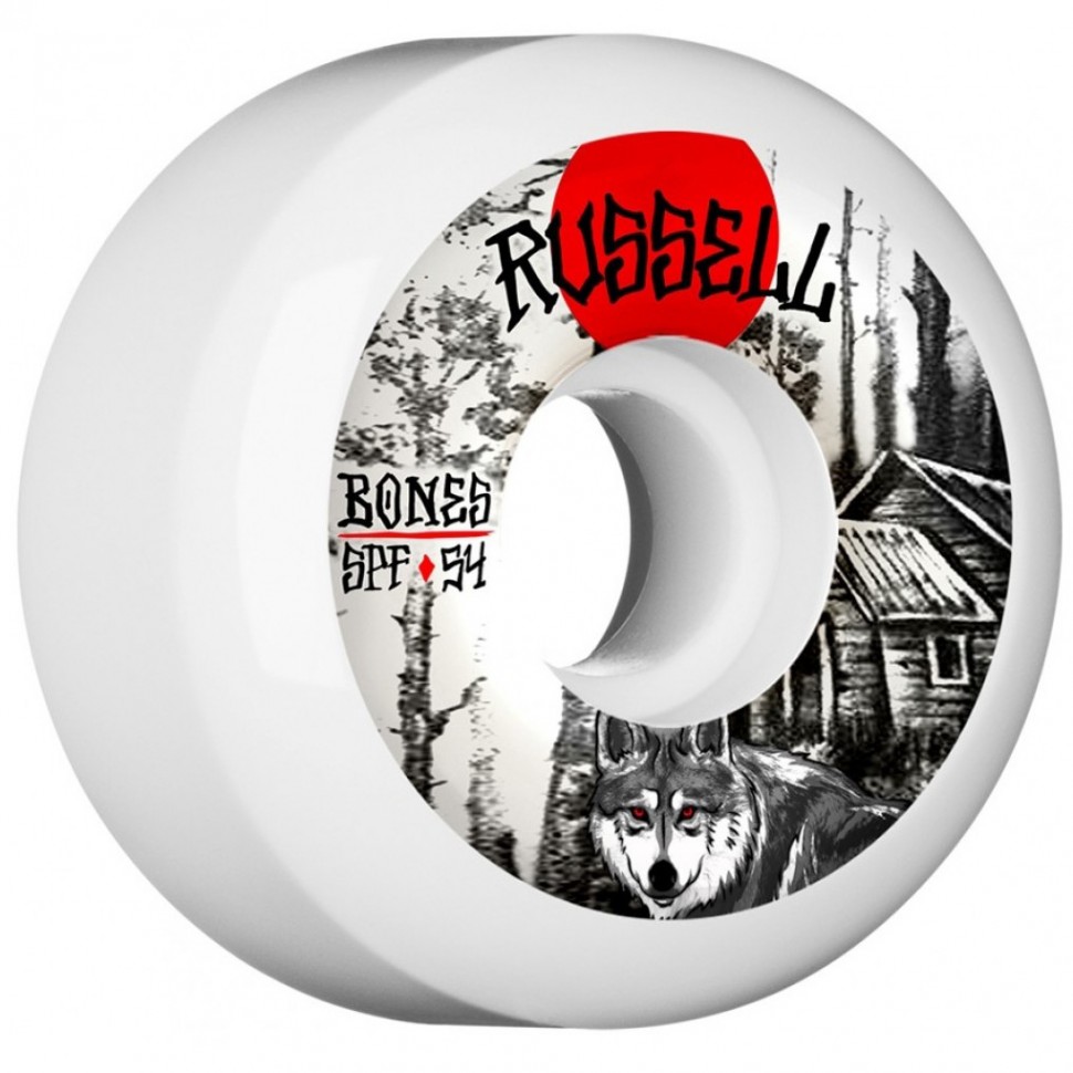 

Колеса для скейтборда BONES Russell Cabin P5 54 mm, Белый;серый