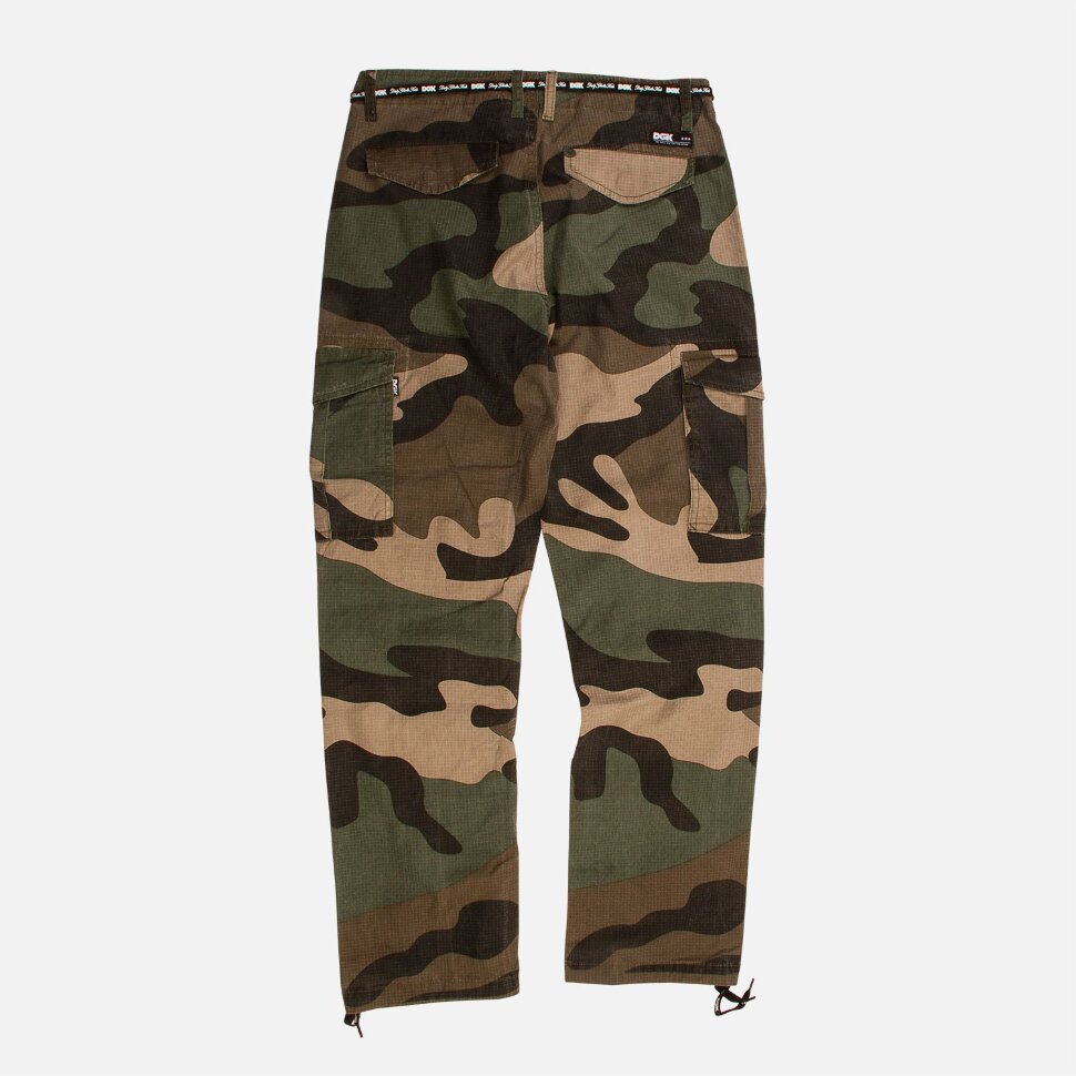 фото Брюки dgk o.g.s. cargo pants big woods camo 2020