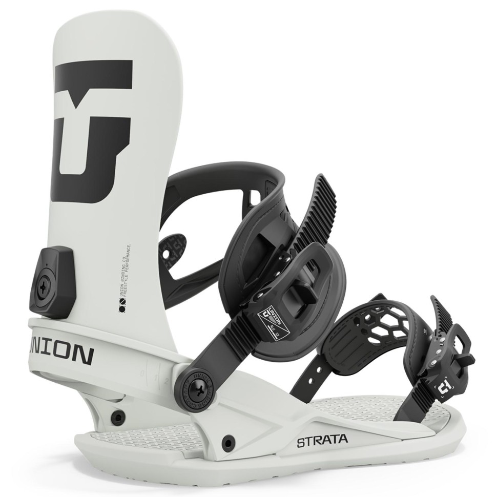 Крепления для сноуборда мужские UNION Strata FW25 Bone White