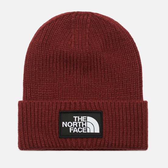 Шапка THE NORTH FACE Tnf Logo Box Cuf Bne Brick House Red 2022 195437298905 - фото 1