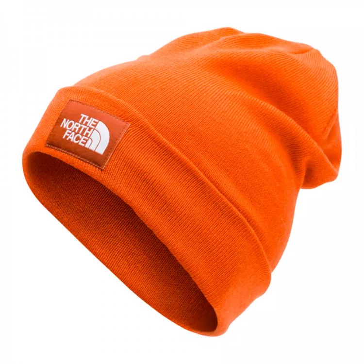 Шапка THE NORTH FACE Dock Worker Recycled Beanie Papaya orange/Picante red, фото 1