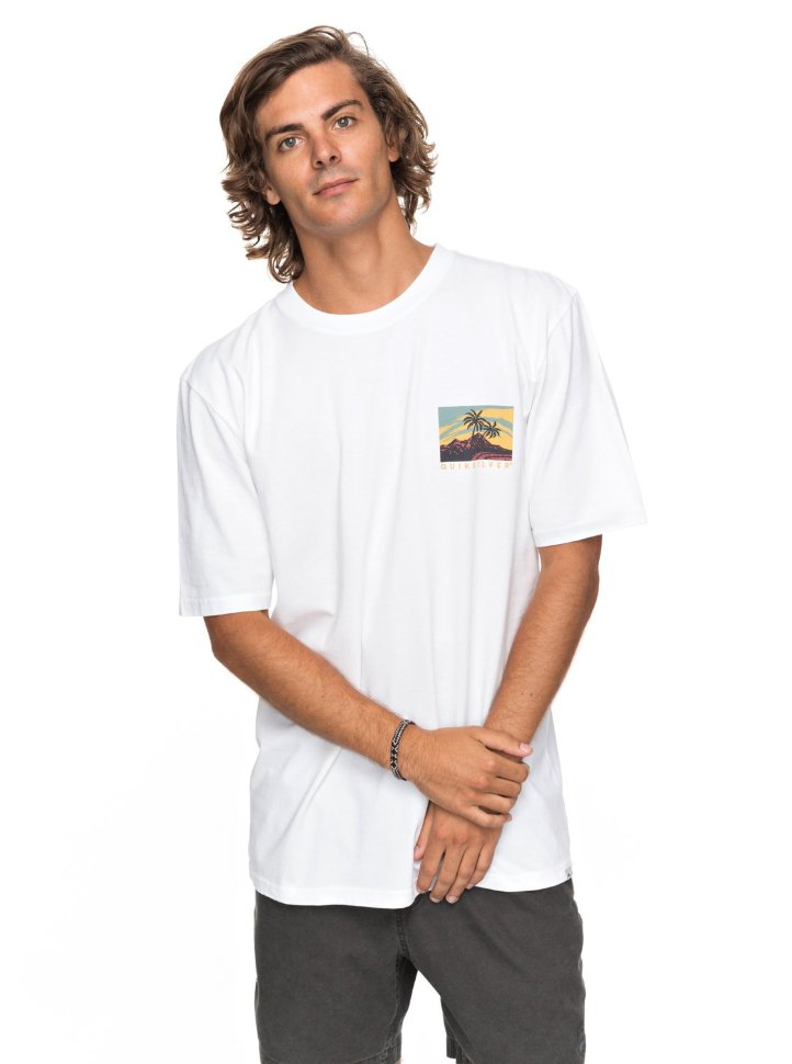 

Футболка мужская QUIKSILVER Larhuness  White, Белый, Larhuness M