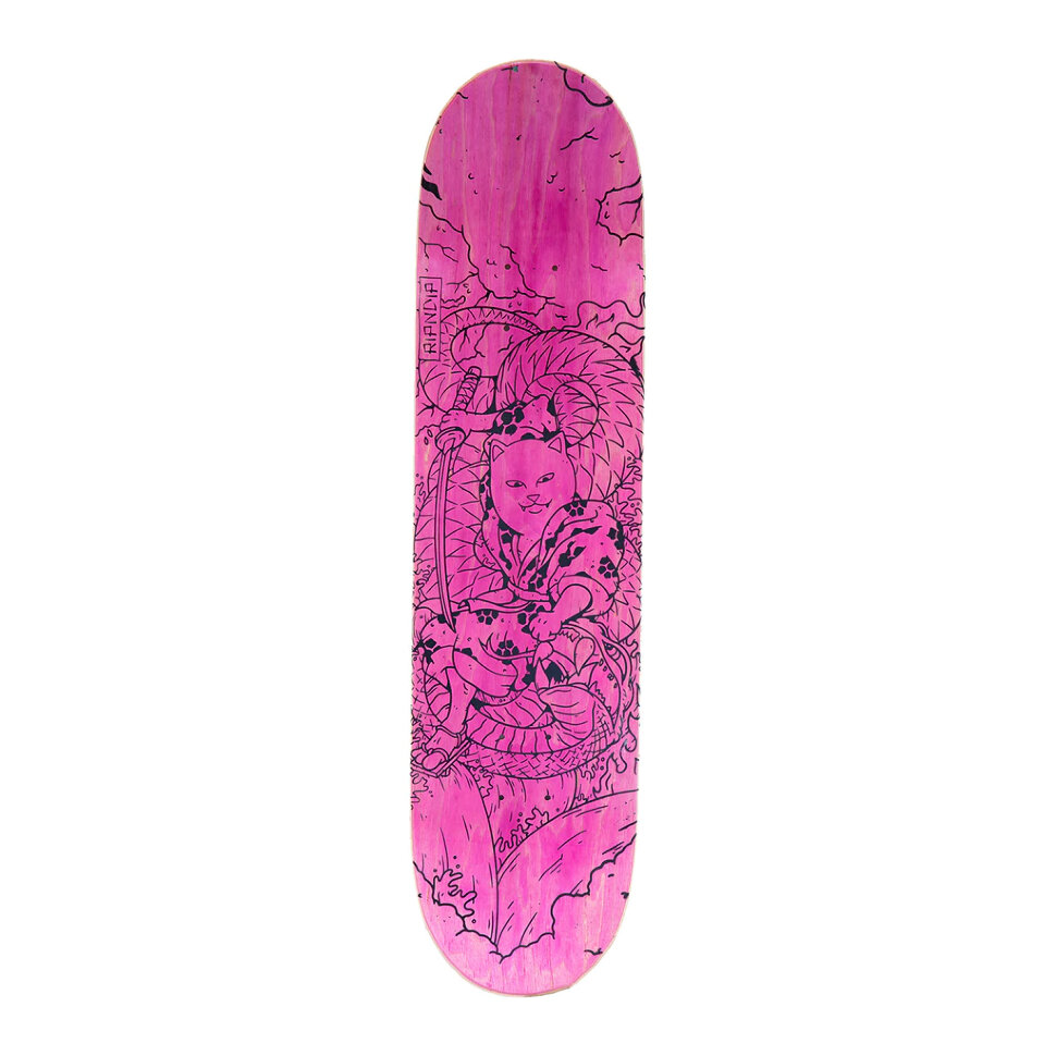 фото Дека для скейтборда ripndip nermurari warrior board red 8 дюйм 2022