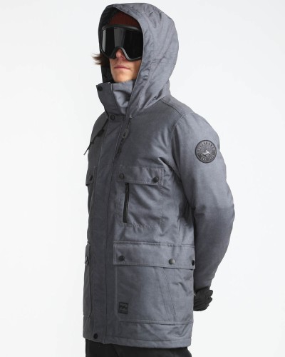 Куртка для сноуборда мужская BILLABONG Craftman Asphalt, фото 2