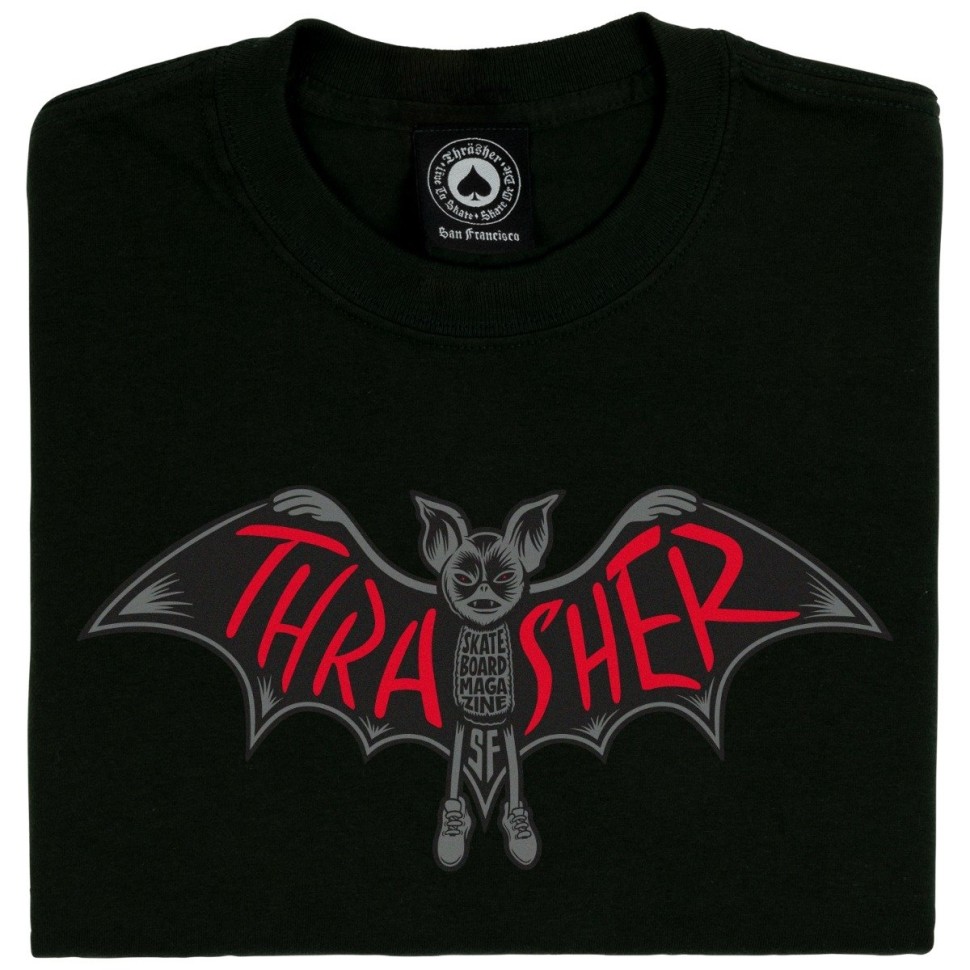 Футболка THRASHER Bat Black 2023 фото 2