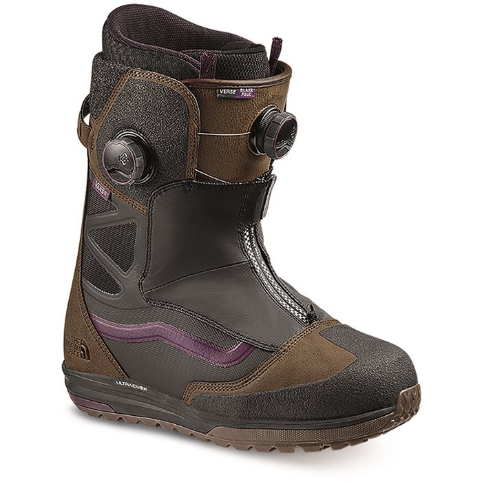 Ботинки для сноуборда мужские VANS x THE NORTH FACE Verse Brown/Purple  - купить со скидкой