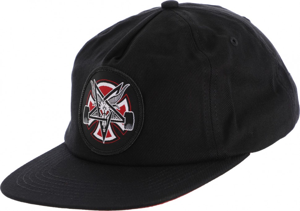 фото Кепка independent x thrasher pentagram cross adjustable snapback hat black