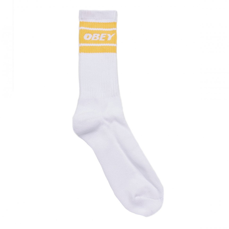фото Носки obey cooper 2 socks white / mellow yellow 2020