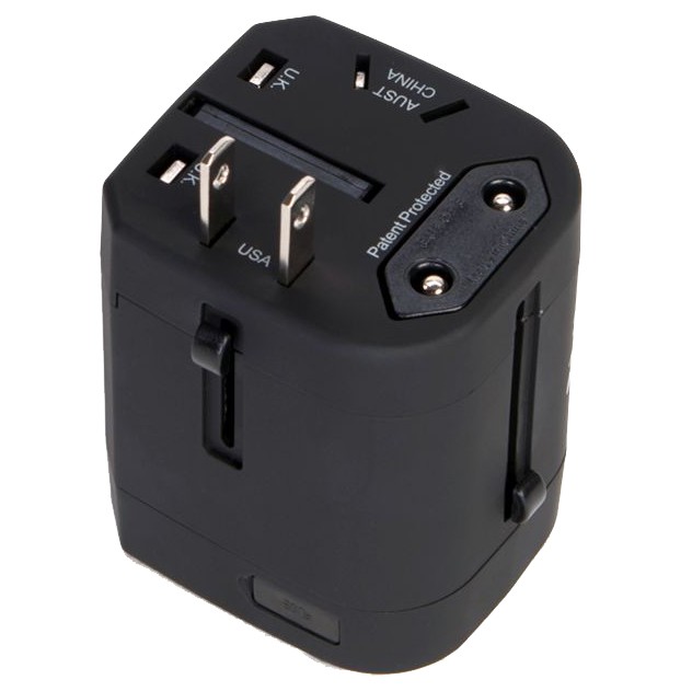 Адаптер для путешествий HERSCHEL Travel Adapter Black, фото 2