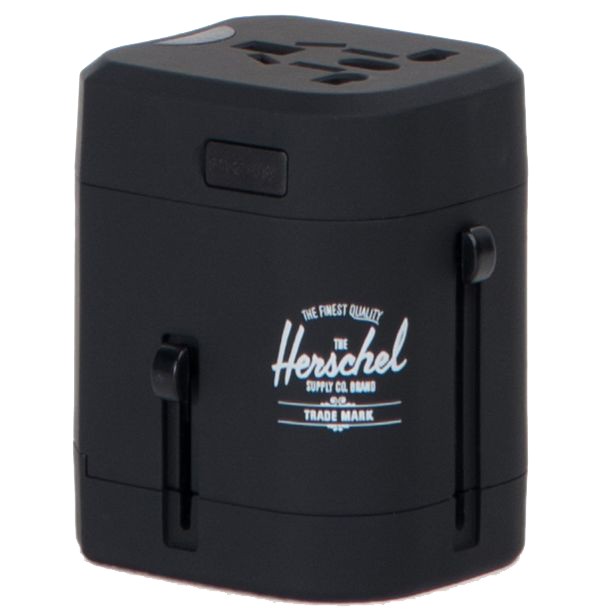Адаптер для путешествий HERSCHEL Travel Adapter Black, фото 1