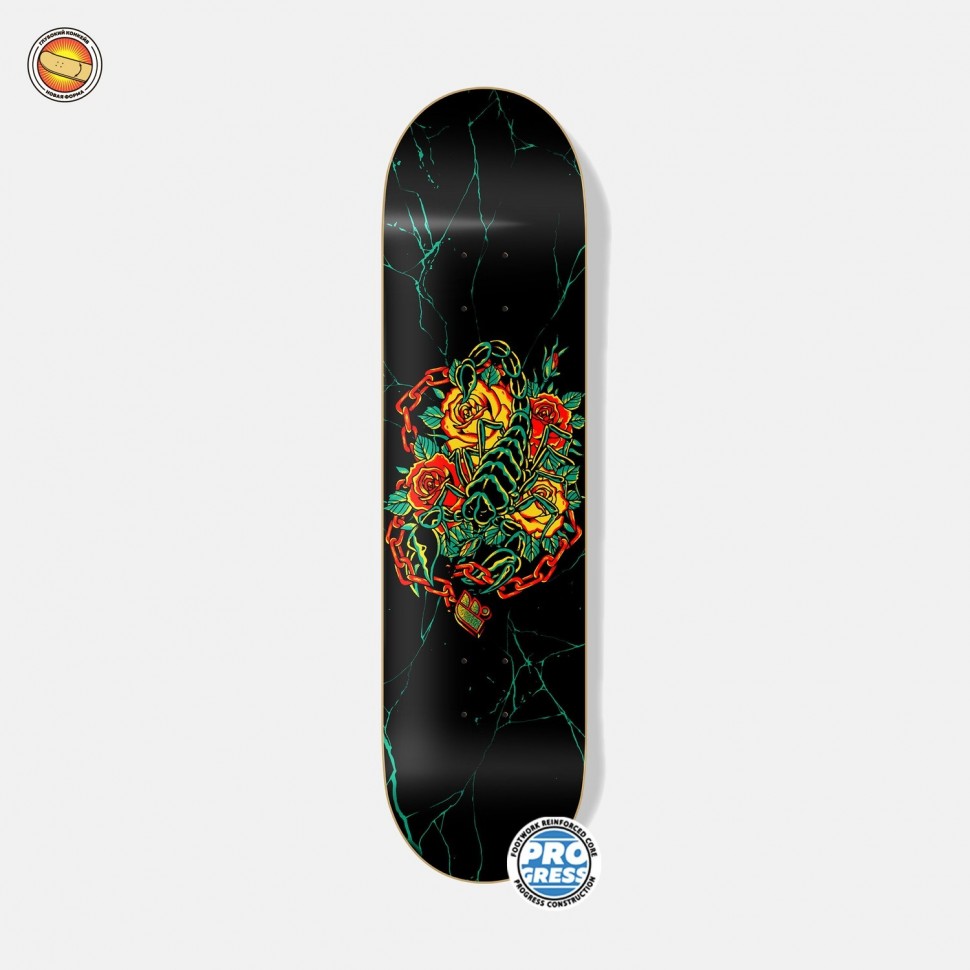 Дека для скейтборда FOOTWORK Scorpion Black Marble 8 дюйм 2022
