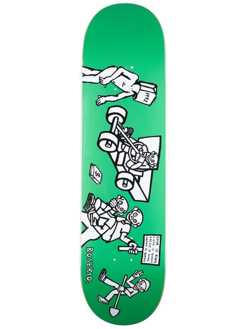 Дека для скейтборда POLAR SKATE CO. Nick Boserio CASH IS QUEEN GREEN 8.375 дюйм 2021