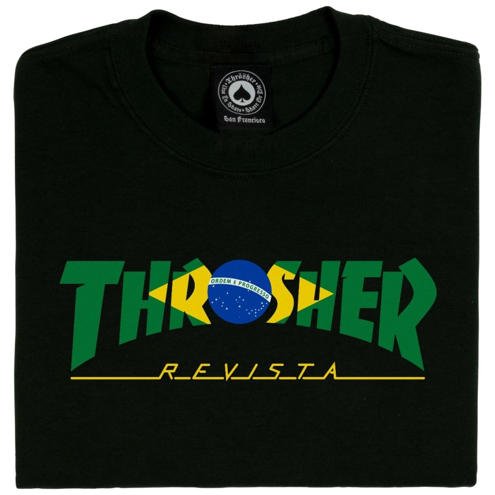 Футболка THRASHER Brazil Revista Black 2023 фото 2