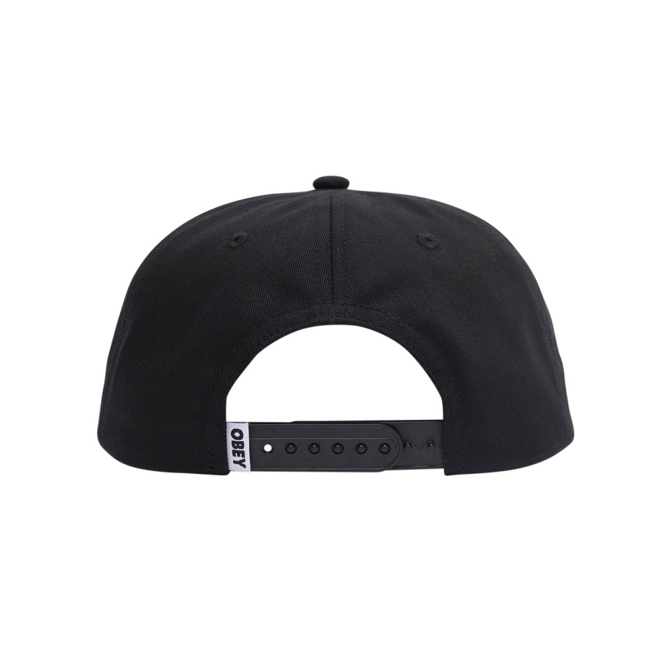 Кепка OBEY Obey Heaven 5 Panel Snapback Black 193259887772, размер O/S - фото 2