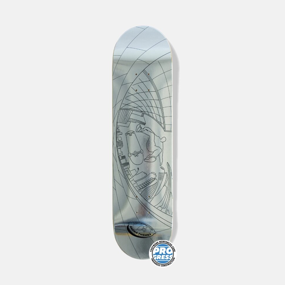 

Дека для скейтборда FOOTWORK Progress Tushev Fisheye Silver Foil 8 дюйм 2021