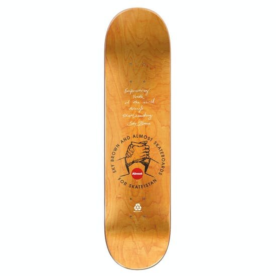 фото Дека для скейтборда almost skateistan sky doodle r7 mint 7.75 2021
