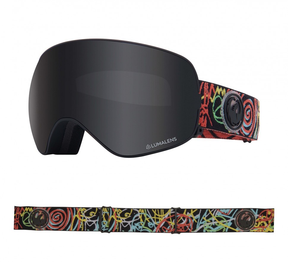 

Маска горнолыжная DRAGON X2S Gigi RUF Signature 19/Ll Dark Smoke + Ll Rose