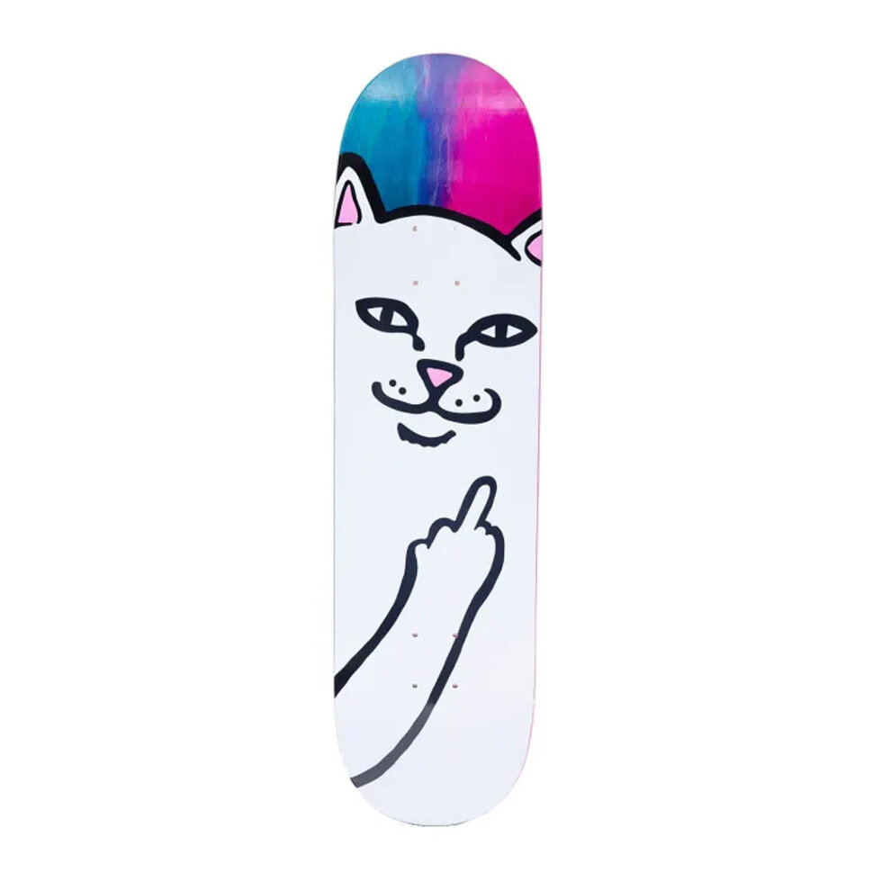 фото Дека для скейтборда ripndip lord nermal board pink/blue 8 дюйм 2022