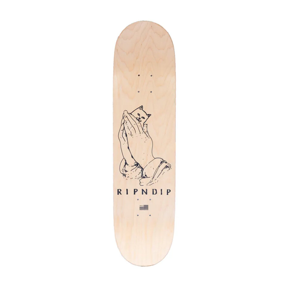 фото Дека для скейтборда ripndip lord nermal board pink/blue 8 дюйм 2022