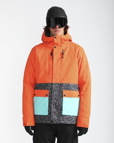 Куртка для сноуборда мужская BILLABONG Fifty 50 Puffin Orange, фото 3