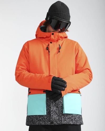 Куртка для сноуборда мужская BILLABONG Fifty 50 Puffin Orange, фото 1