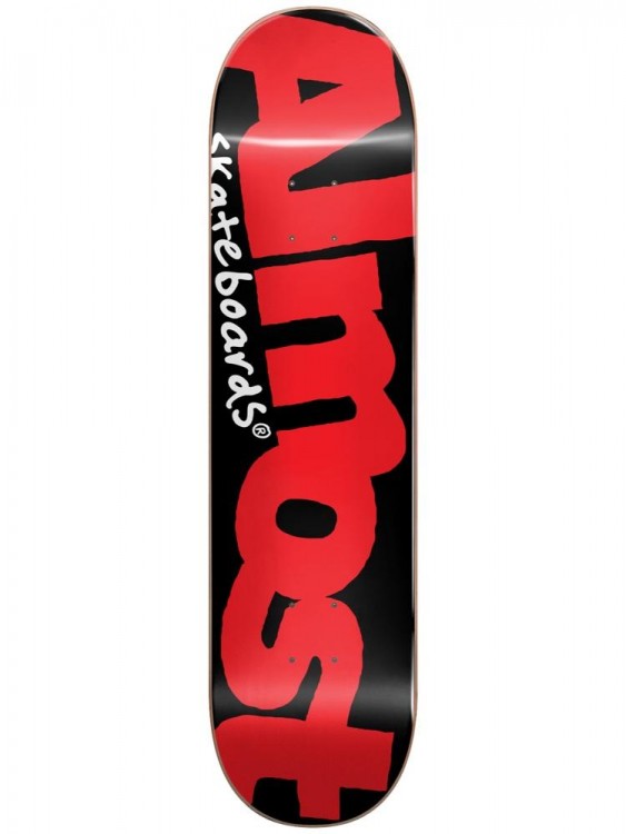 Дека для скейтборда ALMOST Color Logo Hyb Black/Red 8.125 дюйм 2020, фото 1