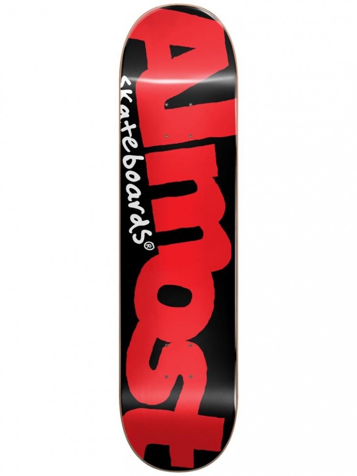 фото Дека для скейтборда almost color logo hyb black/red 8.125 дюйм 2020