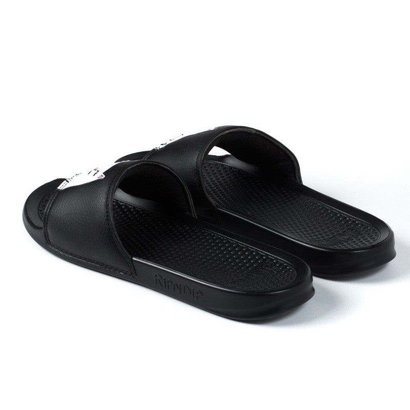Тапочки RIPNDIP Lord Nermal Slides Black фото 3