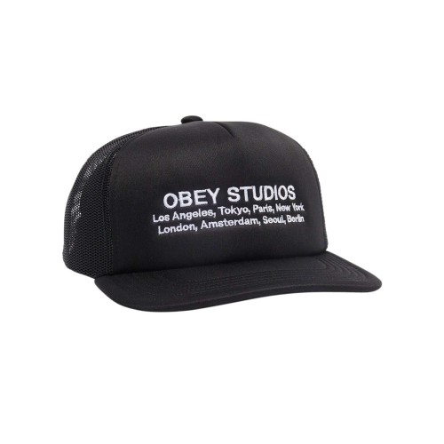Кепка OBEY Obey Studios Trucker Black, фото 1