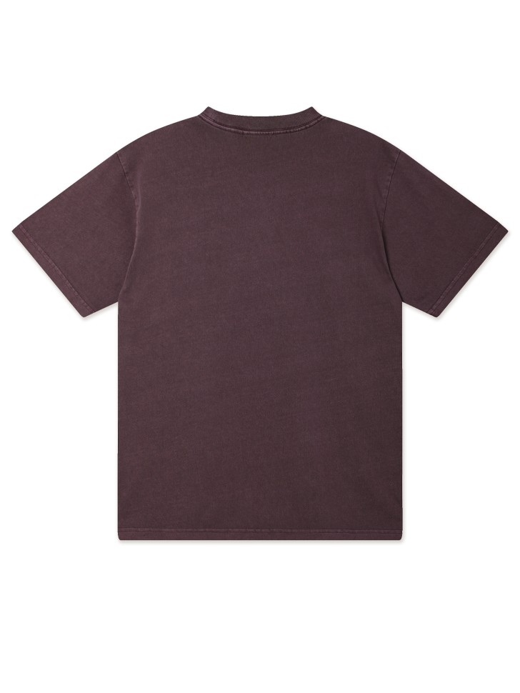 Футболка OBEY Lowercase Pigment Tee Ss SS24 Pigment Plum Perfect фото 2