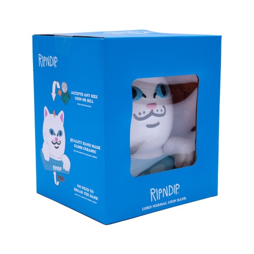 Копилка RIPNDIP Lord Nermal Ceramic Coin Bank FW25 White, фото 2