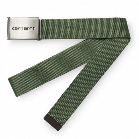 фото Ремень carhartt wip clip belt chrome dollar green 2022