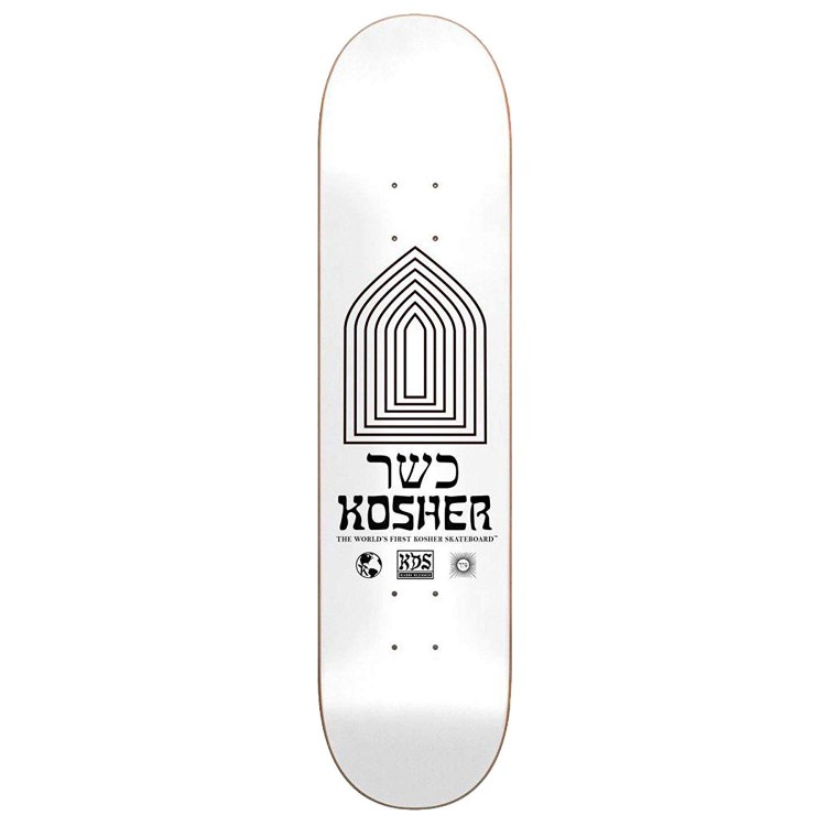 Дека для скейтборда DARKSTAR Kosher HYB White 8.375", фото 1