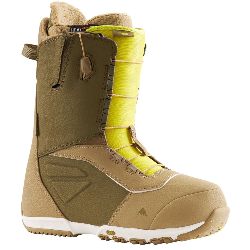 Ботинки для сноуборда мужские BURTON Ruler Tan/Olive/Yellow 2022 9010510191786, размер 8