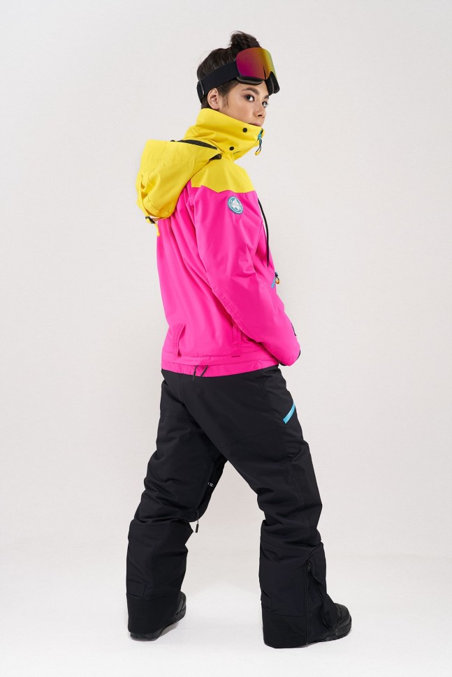 фото Комбинезон для сноуборда женский cool zone kite желтый/цикламеновый/черный