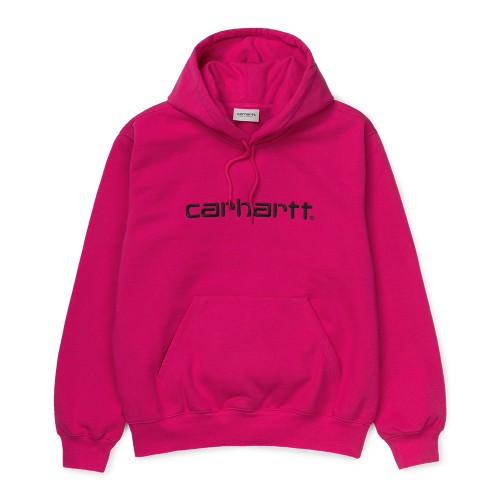 Худи CARHARTT WIP Hooded Carhartt Sweatshirt Ruby Pink/Black 2020, фото 1