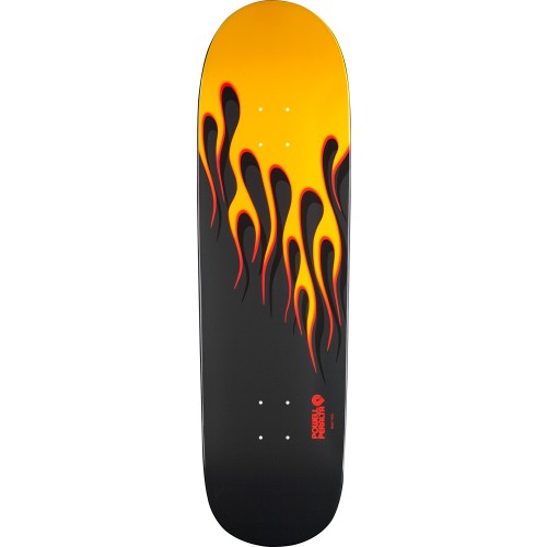 Дека для скейтборда POWELL PERALTA Hot Rod Flames YELLOW/CHARCOAL, фото 1