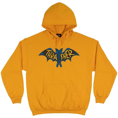 Толстовка с капюшоном THRASHER Bat Hood Gold 2023, фото 1
