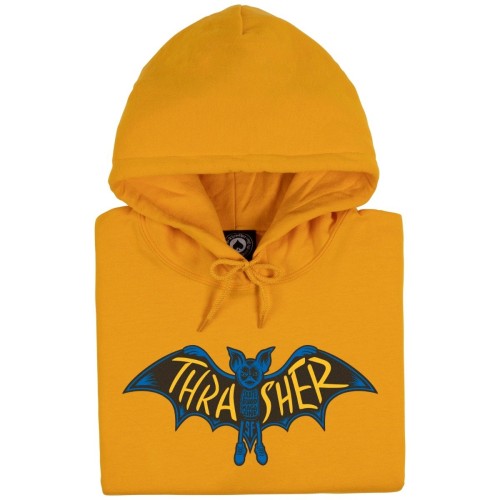 Толстовка с капюшоном THRASHER Bat Hood Gold 2023, фото 2