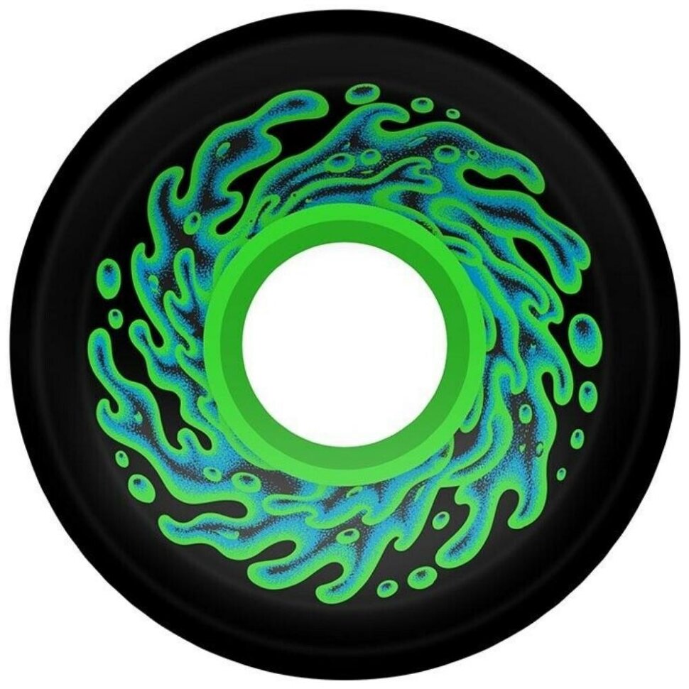 фото Колеса для скейтборда santa cruz og slime black green 60mm 78a 2021