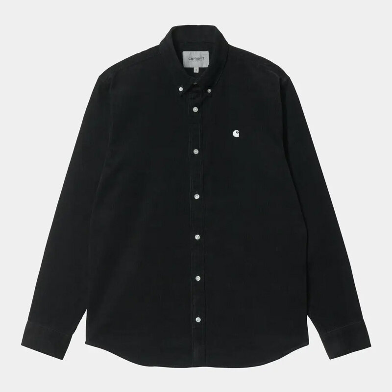  CARHARTT WIP L/S Madison Shirt Black / White 2022