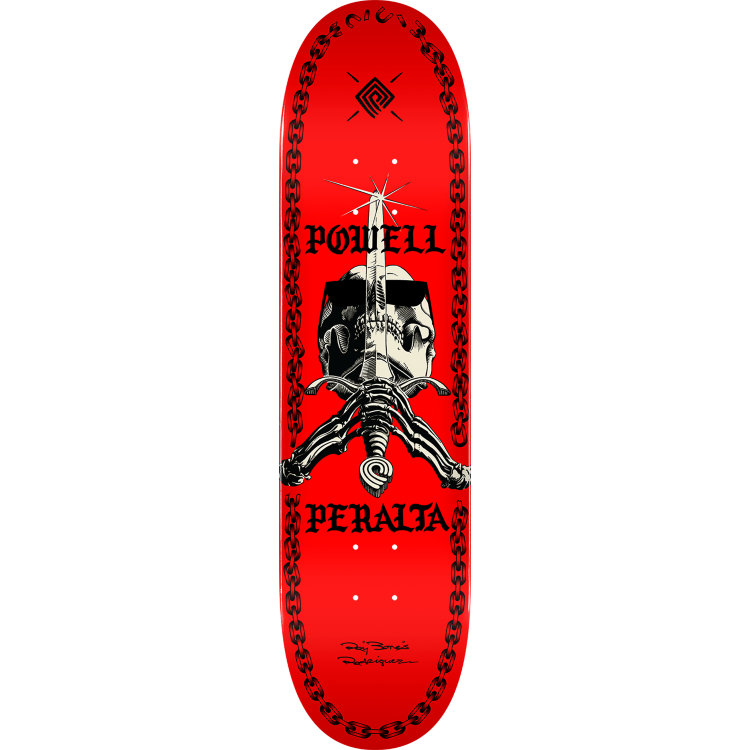 Дека для скейтборда POWELL PERALTA Dk Pp Sas Chainz RED, фото 1