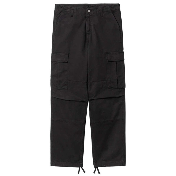 Брюки CARHARTT WIP Regular Cargo Pant SS24 Black (Garment Dyed), фото 1