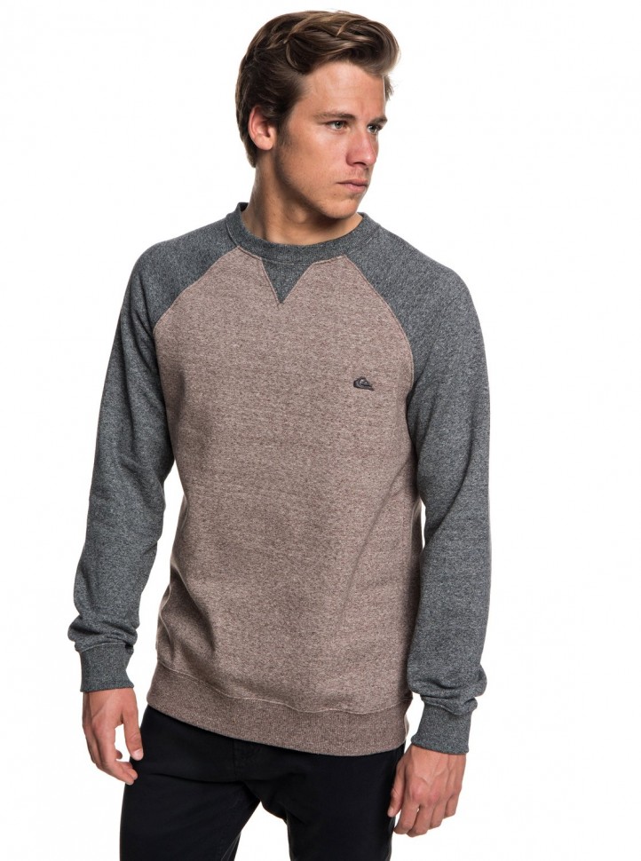

Джемпер QUIKSILVER Everydaycrew  Chocolate Brown Heather, Коричневый, Everydaycrew M