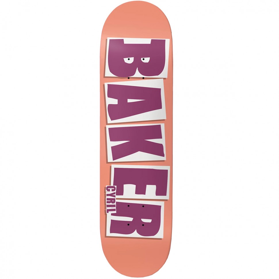 фото Дека для скейтборда baker cj brand name peach deck assorted 8.25дюйм
