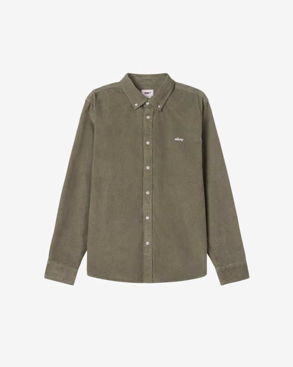 Рубашка OBEY Grafton Cord Woven SS24 Laurel Wreath, фото 1