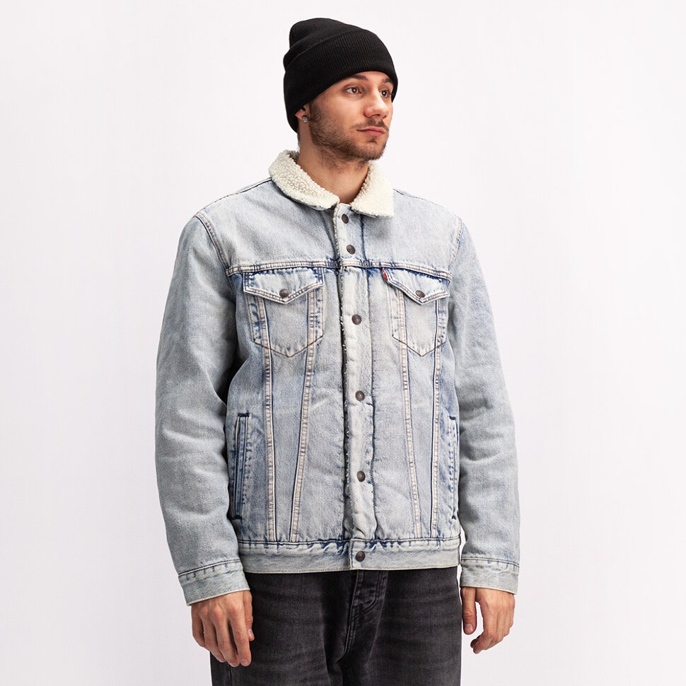 

Куртка джинсовая LEVIS Type 3 Sherpa Trucker Stonebridge Sherpa Trucker 2021