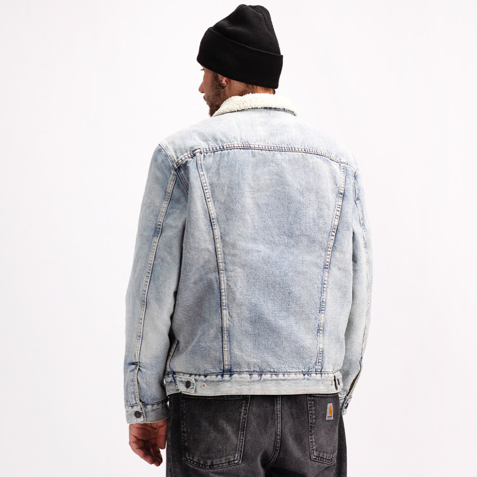 фото Куртка джинсовая levis type 3 sherpa trucker stonebridge sherpa trucker 2021 levi's®