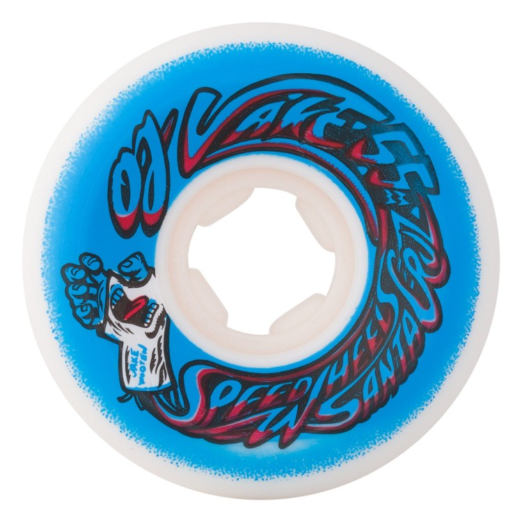 Колеса OJ Wooten Screaming Cast Elite White  Blue Hardline 55mm 101A, фото 1