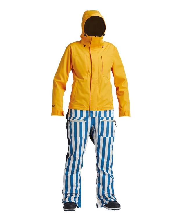 Комбинезон для сноуборда женский AIRBLASTER W'S Stretch Freedom Suit Sungold Stripe 2020, фото 1